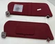 92-96 Ford Bronco F-Series Right/Left Sunvisors Sun Visors Cloth OEM Red/Maroon