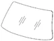 Fits Scion FR-S 2013-2016 2 Door Coupe Front Windshield Glass 3rd Visor Frit