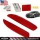 2PCS Rear Bumper Trim Reflectors Left & Right Side Set Red For 2014-2017 Mazda 6