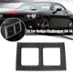 Fits Dodge Challenge 2008~2014 Dry Carbon Fiber Rear Air Vent Panel Frame Bezel