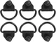 6x Black Steel Rear Cargo D-Hooks For 15-24 Ford Transit 150 250 350  V550A74-AD