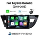 For Toyota Corolla 2014 15 2016 Android12 Car Stereo Radio Wifi GPS Navi Carplay