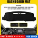 For Chevrolet Silverado 1500 2500 3500 Dash Cover Black Mat Dashmat 2014 - 2018