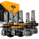 AUXBEAM For 2007-2014 Chevy Suburban Tahoe LED Headlight Fog Light Bulbs Kits