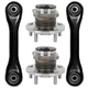 For 06-12 Mazda 5 04-09 Mazda 3 4PCS Rear Lower Wheel Bearing Hub Control Arms