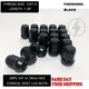 Fits Mazda 3/5/6 Rx6/7/8 Cx3/5/7/9 Mx-5 1.38" Acorn Lug Nut 12x1.5 Black 20
