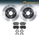 Brake Pad Brake Rotor Rear Fits Audi A4 Audi A4 Quattro Audi A4 allroad Audi A5