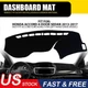 Black Dashmat Dash Cover Mat Dashboard Pad Carpet for 2013-2017 Honda Accord