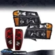 Fit For 04-12 Chevy Colorado GMC Canyon Black Housing Headlights & Tail Lights