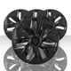 Set of 4 Snap-On Gloss Black 19" Wheel Covers w/Center Cap for 2018-2025 Tesla 3