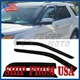 Fit 2011-2019 Ford Explorer Window Visors Rain Guards Wind Deflectors Smoke