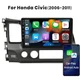 Android 13.0 Car Stereo Radio GPS Navi WiFi Mic 10.1" For Honda Civic 2006-2011
