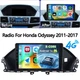 8-Core 4+64GB For Honda Odyssey 2011-2017 Car Stereo Radio GPS+ Wireless CarPlay
