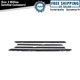 1A  Window Sweep Weatherstrip Felt Seal Kit Set of 4 for 90-96 Chevy Corvette