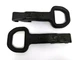 2019 2025  Dodge RAM 2500 3500 Front Tow Hooks BLACK OEM 68349551AC