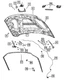 Genuine Mopar Hood Bezel Left 68565541AD