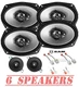 Kenwood 6x9" 400 Watt 4 Door & 3.5" Dash Speakers for 2011-2023 Dodge RAM 1500