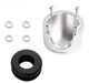 New Billet Aluminum Firewall Port For F1 or F100 Ford Truck 1948-1956 w/ Rubber
