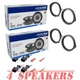 Alpine S-Series Front & Rear Speakers for 2023-up Honda Accord & 2022-up Civic