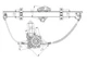 FRONT LEFT WINDOW REGULATOR FOR MERCURY MYSTIQUE FORD CENTURY 1995 1996 1997