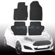 For 2011-2019 Ford Fiesta Front & Rear Replacement Floor Mats Carpet Velour Blk