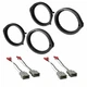 2 Set American Terminal Honda 6.5" Or 6.75" Speaker Adapter With Speaker Harness