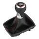 6 Speed Leather Gear Shift Stick Knob Gaiter Boot For Audi A4 S4 B8 S-Line 07-15