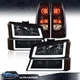 Fit For 03-2007 Chevy Silverado LED DRL Headlight Signal Bumper Lamp Tail Light