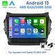 Apple Carplay Car Stereo Radio GPS Navi FM For Hyundai Santa Fe IX45 2013-2018