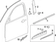 Genuine GM 2021-2023 Envision Chrome Front RH Door Molding Insert 84795028