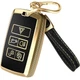 Compatible with Range Rover and Jaguar Key Fob Cover Black Type 1 - 5 Buttons
