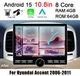 64GB Car Stereo Radio GPS Navi CarPlay Android 15 For Hyundai Accent 2006-2011