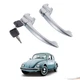 PAIR Exterior Door Handle Outside Lock Chrome 2 Keys VW T1 Beetle Bug Ghia 60-67