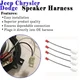 4X Car Door Speaker Wire Harness Connector Adapter for Jeep Dodge Chrysler EOA
