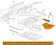 GM OEM 17-23 Acadia,XT6 Rear Body Floor Floor Rails-Spare Tire Panel 84031438