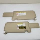 2004-2005 Toyota Rav4 Driver & Passenger Side Sun Visor Pair Set Tan Beige