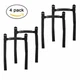 4Pcs Black Roll Bar Grab Grip Handle for Jeep Wrangler CJ YJ TJ JK JL 1955-2026