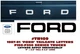 TR109 1987 1988 1989 1990 1991 FORD STYLESIDE F150 F250 F350 - TAILGATE  LETTERS