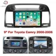Car Stereo Radio Suitable for 2000-2006 Toyota Camry 9" 2G 32G Carplay Camera
