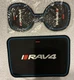 Toyota Rav 4 center console and cup holder mats. New black/red.