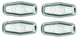 New Seat Back Emblem Retainers 4 Piece Set AMD Fits Chevrolet Camaro W-920P