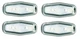Seat Back Emblem Retainers 4 Piece Set AMD Fits Chevrolet Camaro W-920P