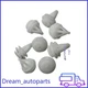 25Pcs Retainer Rivet Door Trim Panel Clips Nylon White Fit for 1990-On Honda 