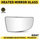 For Ford Transit 150 250 350 HD Passenger Side Mirror Upper Glass Replacement