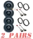 XED62 300Watt Front-Rear Speakers For 2008-2022 Honda Accord & 2006-2021 Civic