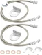 Extended Brake Lines Stainless Steel Fit for Chevy Silverado 1500 GMC Sierra 150