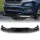 For 2019-2024 Dodge Ram 1500 Truck Black Front Bumper Lip W/LED Sequential Light