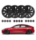 Set of 4 Wheel Covers Hubcaps Cyclone Style For 2017-2023 Tesla 3 18 inch Wheel