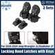 2PCS Locking Hood Latches with Keys For 2018-2024 Jeep Wrangler JL/Gladiator JT