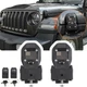 2PCS For 2018-2024 Jeep Wrangler JL JT Locking Hood Latch Hood Catch With Lock